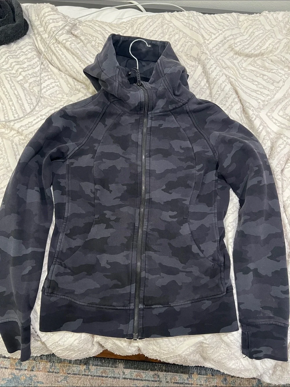 lululemon athletica Black Gray Camo Zip Jacket